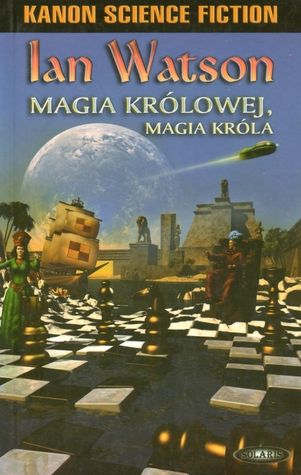 Book cover with early 3D imagery depicting chess pieces, a wizard, a pirate ship, and a hovercar